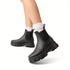 Marilena Damen Chelsea Stiefel – wasserdichte PVC-Stiefeletten mit gepolsterter EVA-Einlage & rutschfester Sohle – modisch & bequem | Shiraki